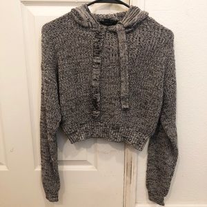 Forever21 ribbed knit hoodie